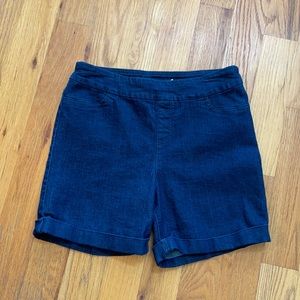 Denim Shorts, Medium, Cuffed, Back Pockets